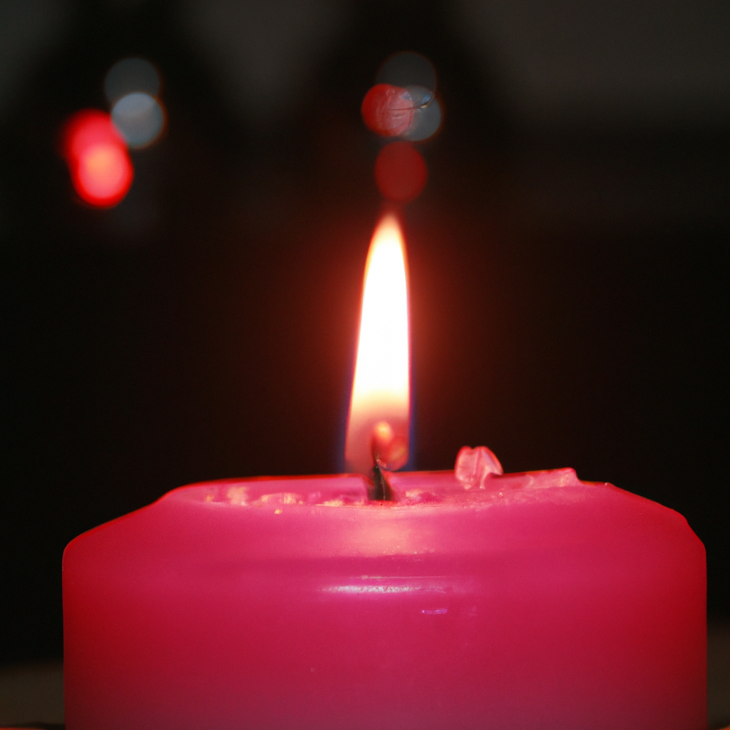 ¿Qué significa encender una vela rosa?