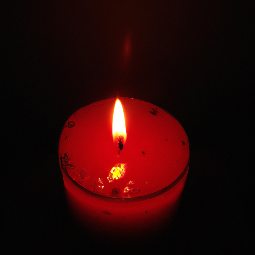 ¿Qué significa una vela roja encendida?